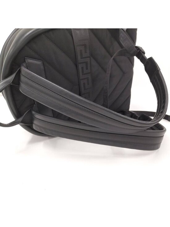 Versace Backpack Multicolor Logo Leather Black main image 7